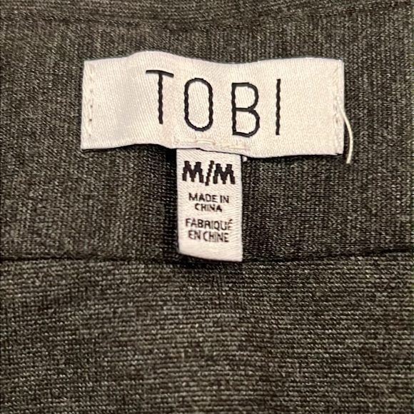 NWT TOBI Asymmetrical Envelope Wrap Skirt, Grey, Size Medium - Picture 4 of 13